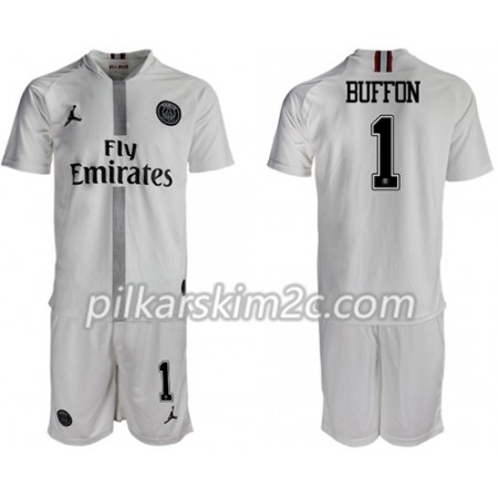 Koszulka Paris Saint-Germain Buffon 1 Jordan Biały Dziecięca Trzeciej 2018-2019 - Koszulki Piłkarskie